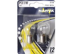 Лампа NARVA P21W 12V в блистере 2 шт.