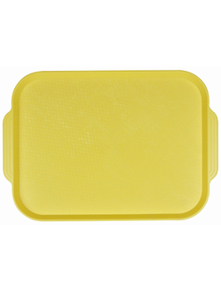 Поднос столовый из полистирола 450х355 мм желтый [1730]