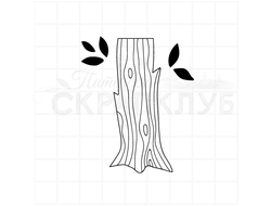штамп ствол дерева