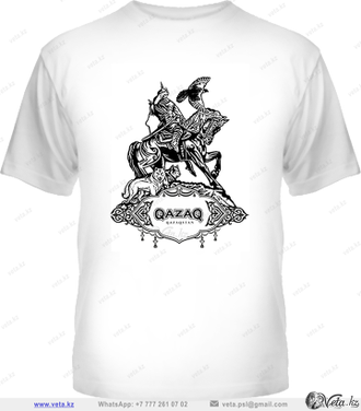 дизайн принтов для футболок "Qazaq"