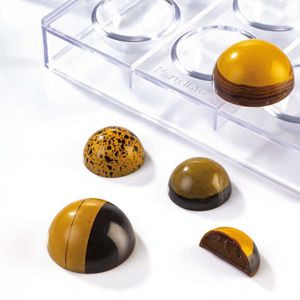 Форма поликарбонатная для приготовления шоколадных конфет D-3см, 4см, 5см, 6см