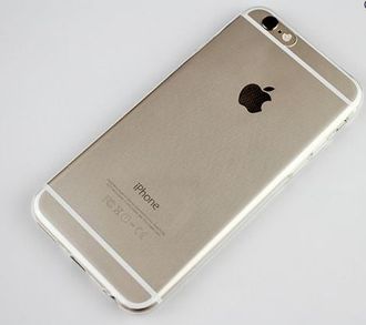 Защитная крышка силиконовая iPhone 6 plus, прозрачный