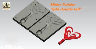 Mister Twister &quot;Split double tail&quot; 85мм