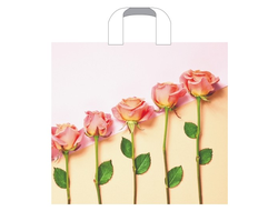 Пакет подарочный, с петлевой ручкой, ширина 38 см * высота 34 см * дно 3 см, Признание