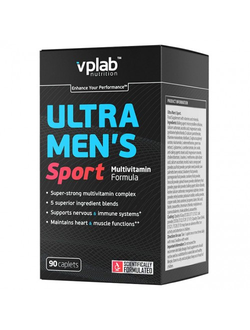 мультивитамины для мужчин ULTRA MEN'S Sport Multivitamin Formula(90 капсул)VP Lab