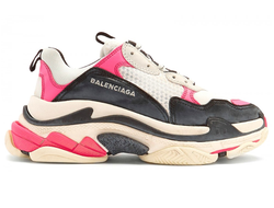 Женские кроссовки Balenciaga (Баленсиага) Triple S Розовые женские (36-41)