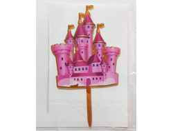 Топпер пластиковый Замок, Золотой