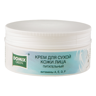 Крем DOMIX GREEN для сухой кожи, питательный, с витаминами A, E, D, F, 75 мл