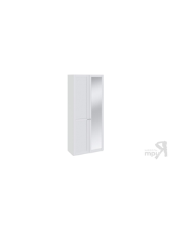 Шкаф для одежды с 1-ой глухой и 1-ой зеркальной «Ривьера» СМ 241.22.002L