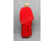 Нарядное длинное платье с легкой накидкой Арт. 2308 (Цвет красный) Размеры 58-84