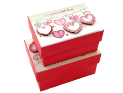 Коробка с объёмным декором "С любовью для тебя"