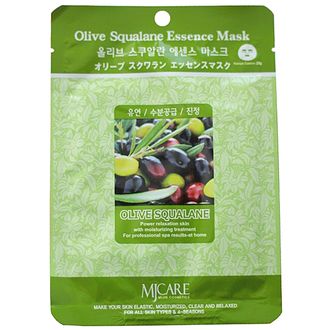 Маска тканевая олива Olive Squalane Essence Mask 23гр