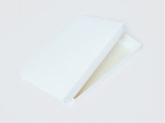 Коробка на 5 печений без окна (25*15*3 см), белая