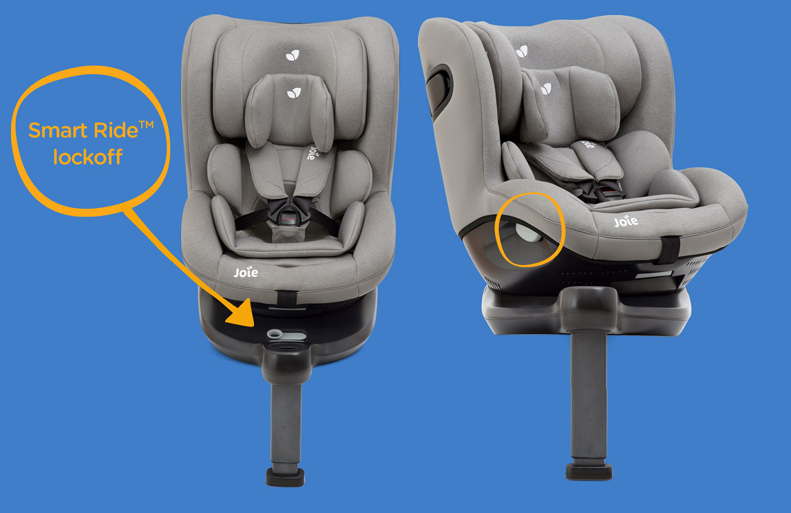 Преимущество сидения — удобный поворотный механизм, который позволяет с легкостью вращать автокресло