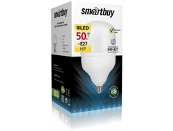 Лампа светодиодная Smartbuy высокомощн. ЛОН E27 50W(4500lm) 4000K 4K 140x250 SBL-HP-50-4K-E27
