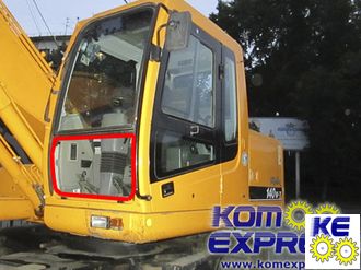 71N6-02711, 71N6-02710 Стекло лобовое нижнее Hyundai R210LC-7, R210LC-7LR, R250LC-7A, R290LC-7