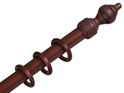 Цвет красное дерево, деревянный настенный карниз