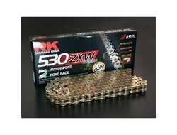 Цепь RK GB530ZXW-122 для мотоциклов до 1400 (золотая, с сальниками XW-RING)
