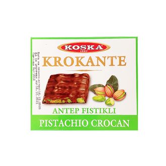 Шоколад &quot;Крокан&quot; с фисташками  (Antep Fistikli Krokante), 35 гр., Koska, Турция