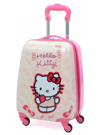 Детский чемодан на 4 колесах - &quot;Hello Kitty / Хелло Кити - С яблоком&quot; «Disney» -2