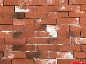 Кирпич "БЕЛЬГИЙСКИЙ", бетон, цв.Красный штукатур, уп.1м2(52шт)(20кг)(36уп)