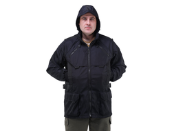 Демисезонная куртка для охоты и рыбалки "Патриот" черная фото-1