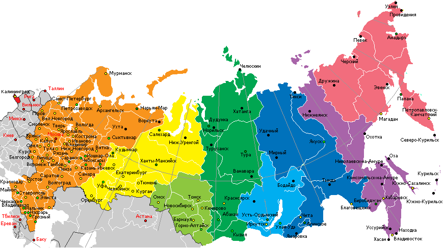 Обручальные кольца с доставкой карта России