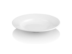 Тарелка глубокая 19 см, поликарбонат, белый