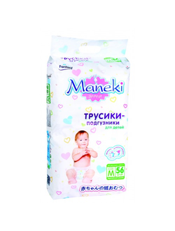 MANEKI Fantasy трусики-подгузники 6-11кг M 56шт