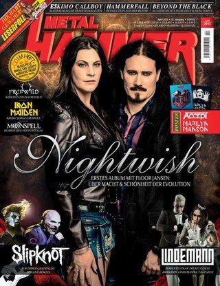 METAL HAMMER DEUTSCH Magazine April 2015 Nightwish, Till Lindemann, Slipknot  Cover ИНОСТРАННЫЕ МУЗЫ