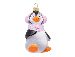 Елочная игрушка "Пингвин в наушниках"