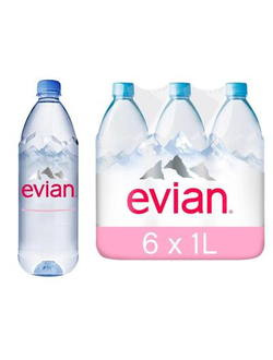 Вода минеральная Evian негазированная 1 л