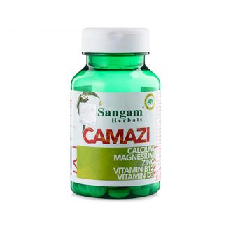Camazi (Камази) Кальций хелатный  Sangam Herbals, 750 мг 60 таб.