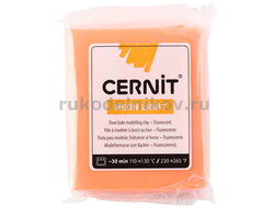 полимерная глина Cernit Neon Light, цвет-orange 752 (оранжевый), вес-56 грамм