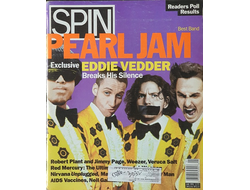 Spin Magazine January 1995 Pearl Jam Cover, Иностранные музыкальные журналы,, Intpressshop
