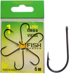 Крючки FishSeason VIKING, №8(10уп.Х9шт.) арт.9501