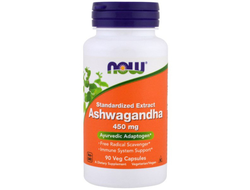 (NOW) Ashwagandha 450 mg - (90 капс)