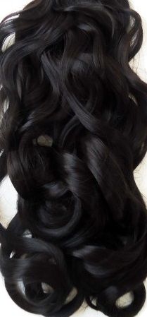 Волосы HIVISION Collection искусственные кудрявые на заколках 60-65 см (8 прядей) №1В