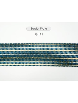 Арт. Plate, серия Majestic. Бордюр декоративный для штор с люрексом