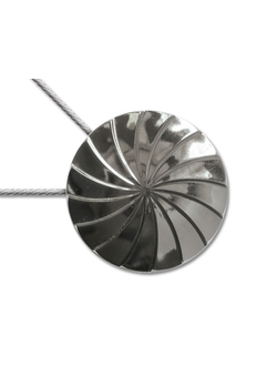 Однотонные клипсы для штор на магните под металл и матового цвета, металлик "Волна"