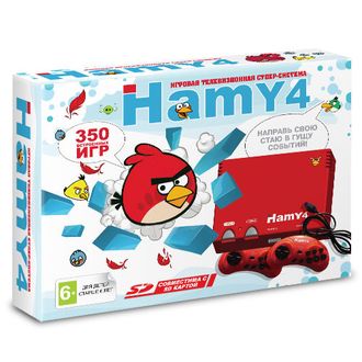 Сега и 8 бит  &quot;Hamy 4&quot; 350  игр  Angry Birds Red