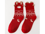 Носки "Новогодние" (красные)