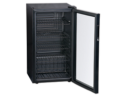 Шкаф холодильный со стеклом COOLEQ TBC-85 черный