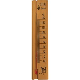 Термометр д/бани и сауны Баня 24,8*5,3*1,1см, 18037