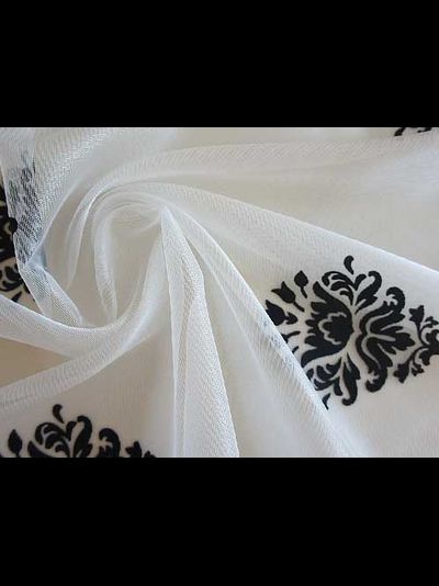 Тюлевая ткань органза. Арт. MIRA Flock 013970