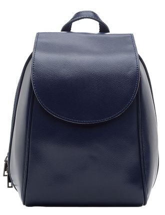Кожаный женский рюкзак-трансформер Chic синий