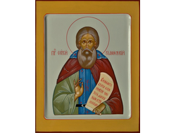 Сергий Радонежский, святой преподобный. Рукописная икона.