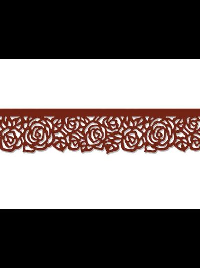 Ажурный ламбрекен в рулоне "Розы". Арт. 014