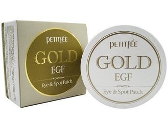 PETITFEE Гидрогелевые патчи для глаз с Золотыми частицами и Фактором Роста EGF Gold Eye &amp; Spot Patch, 60 шт. 800618