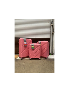 Комплект из 3х чемоданов Impreza Sea Полипропилен S,M,L Розовый